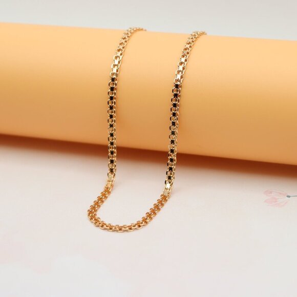"Chunky Rose Gold Chain Necklace Bold & Stylish Look, XPNL0131 - Picture 1 of 12
